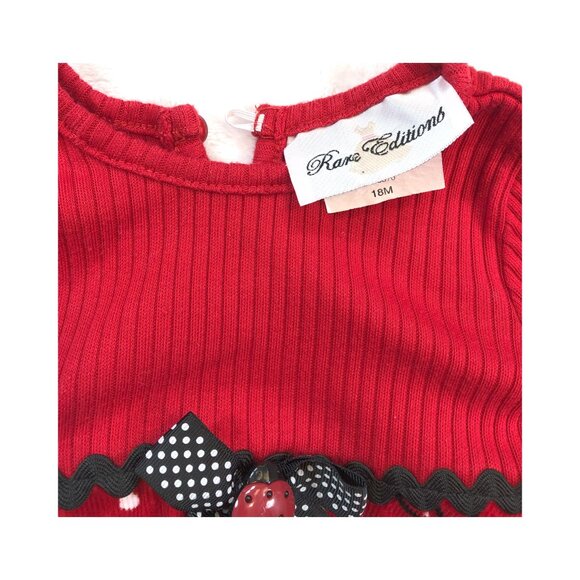 DRESS,  18m,  RARE EDITIONS,  ladybug - Picture 3 of 4